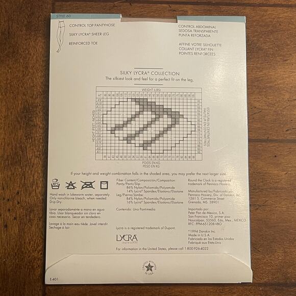 Round the Clock Control Top Pantyhose Size Small Color:  Bone 15.0=C-15 - Picture 2 of 14